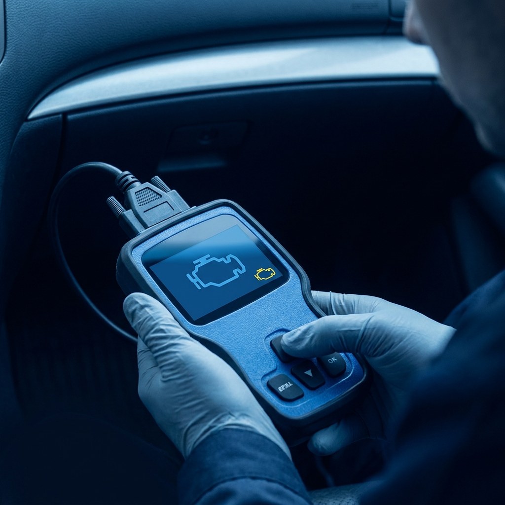 Escaneo automotor OBD de la computadora del auto